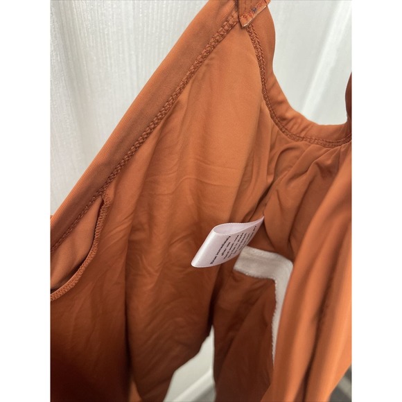 NWOT Andie The Cove One Piece Swimsuit Burnt Orange Chestnut XS / Small‎ - Picture 2 of 3